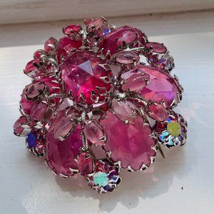 SOLD SOLD VTG SCHREINER NEW YORK 50s Brooch or Pendant & EARRINGS set